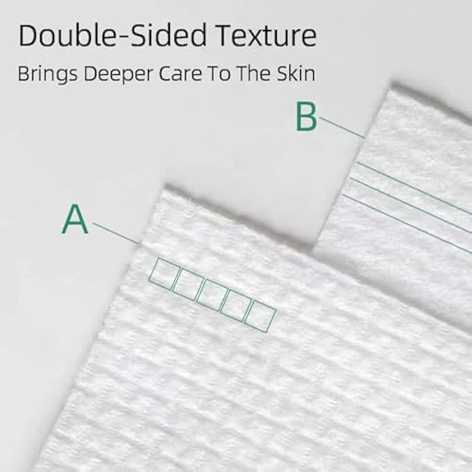 NALACAL DISPOSABLE FACE TOWELS, COTTON BEAUTY CLEANSING TOWELS, COTTON PADS FACE TOWEL FOR MAKEUP AND CLEAN SKIN, SOFT AND THICK DRY WIPES 50 SHEETS/BOX - Image 4